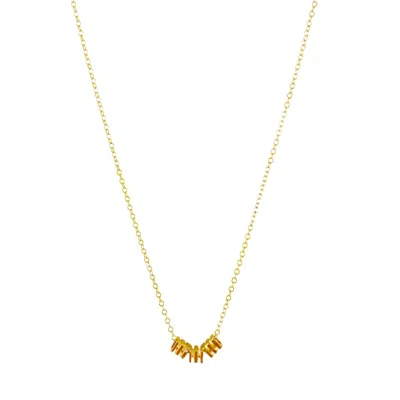 Gwen Beloti Jewelry Women's Gold Cubed Necklace