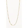 Gwen Beloti Layla Link Chain Necklace In Gold