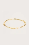 Gwen Beloti Layla Link Gold Bracelet In Gold