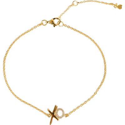 Gwen Beloti Xo Charm Bracelet In Gold