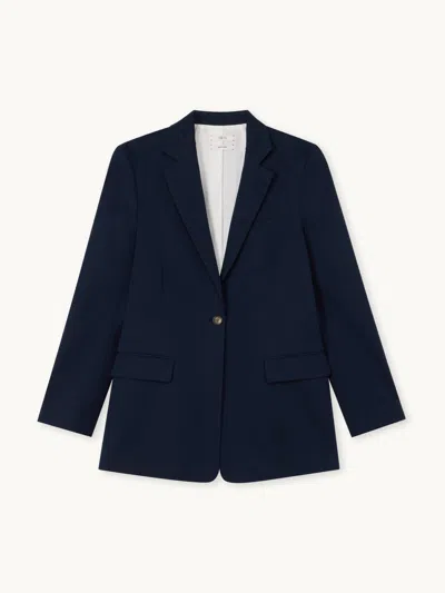 Gwyn Goop  Afton Blazer | Navy | Size 14 In Blue