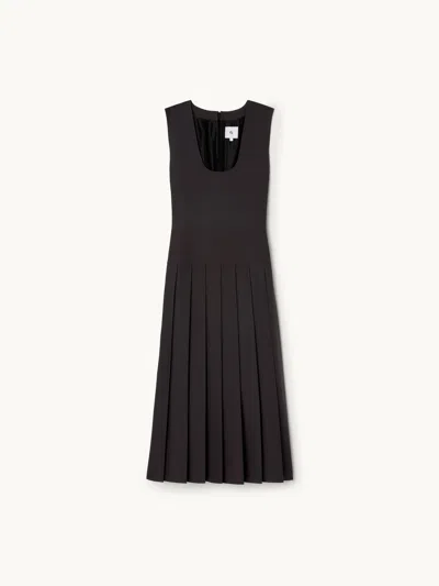 Gwyn Goop  Aspyn Dress | Charcoal | Size 8 In Brown
