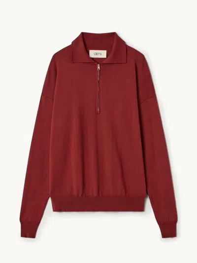 Gwyn Goop  Augusta Sweater | Burnt Red | Size Xl In Multi
