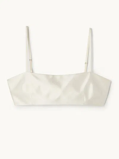 Gwyn Goop  Daphne Bra | Ivory | Size 14 In White