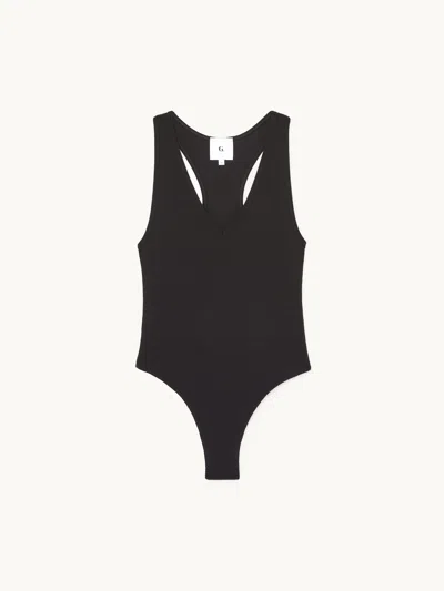 Gwyn Goop  Deep-v Bodysuit | Black | Size M