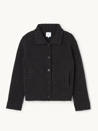Gwyn Goop  Drew Cardigan | Dark Brown | Size L In Black