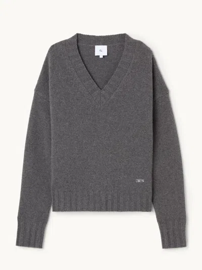 Gwyn Goop  Elio Sweater | Charcoal | Size Xl In Gray