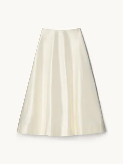 Gwyn Goop  Eloise Skirt | Ivory | Size 10 In Yellow