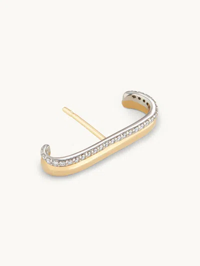 Gwyn Goop  Fiene Yellow Gold And Pavé Ear Cuff | Yellow Gold / White Diamond | Size
