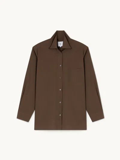 Gwyn Goop  Flynn Button-down | Ash Brown | Size 14