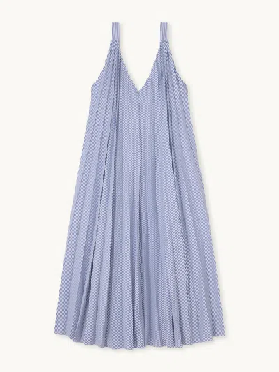 Gwyn Goop  Jenny Dress | Blue/white Stripe | Size 14