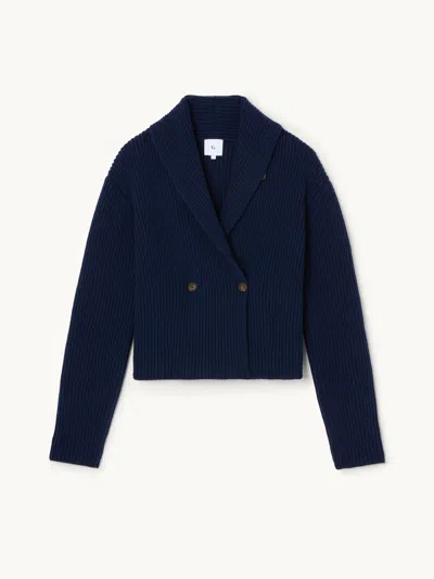 Gwyn Goop  Jensen Cardigan | Dark Navy | Size L In Blue