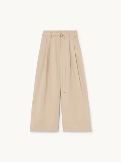 Gwyn Goop  Juju High-waisted Cropped Pants | Khaki | Size 0 In Brown
