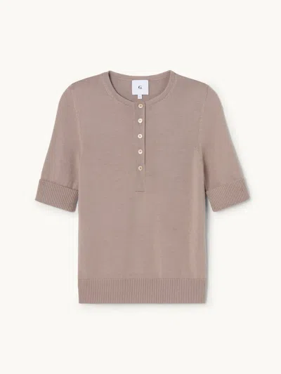 Gwyn Goop  Kit Henley | Stone Gray | Size M