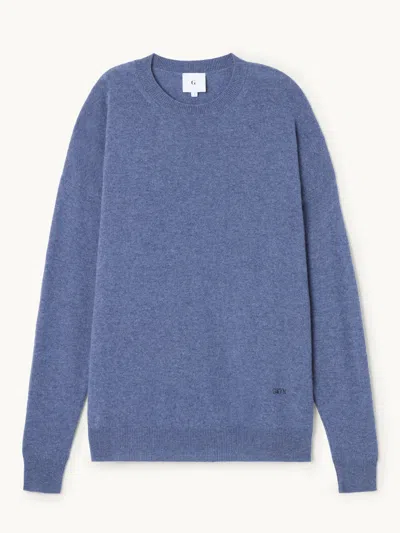 Gwyn Goop  Lee Cashmere Sweater | Denim Blue | Size Xl