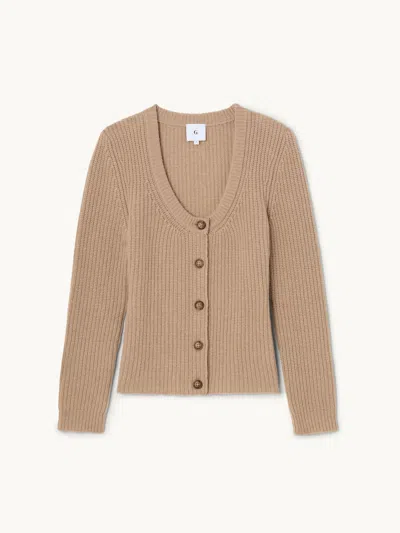 Gwyn Goop  Lucie Cardigan | Cold Oat | Size L In Neutral