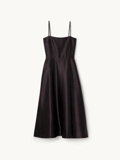 Gwyn Goop  Margot Dress | Black | Size 10 In Brown