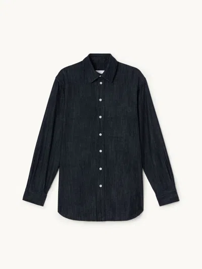 Gwyn Goop  Mila Shirt | Dark Navy | Size 4 In Black