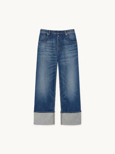 Gwyn Goop  Nat Button Fly Boyfriend Jean | Medium Blue Wash | Size 24