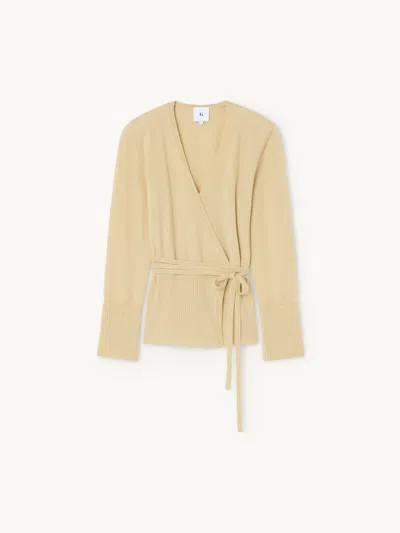 Gwyn Goop  Natalie Cashmere Sweater | Butter | Size Xl In Yellow