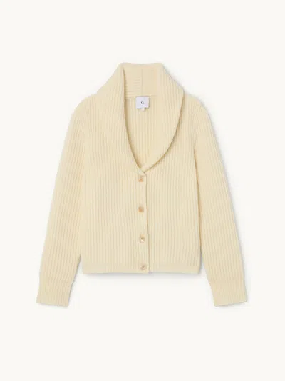 Gwyn Goop  Noémie Cardigan | Ivory | Size Xs In White