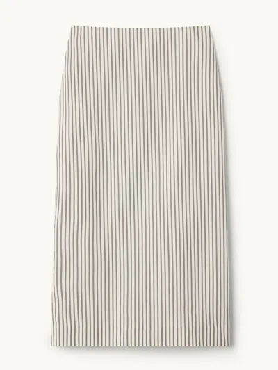 Gwyn Goop  Pia Skirt | Black/white Stripe | Size 8 In Multi