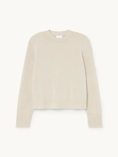 Gwyn Goop  Reggie Half-milano Sweater | Ivory | Size L In White