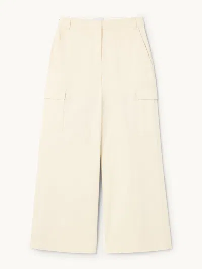 Gwyn Goop  River Pant | Bone | Size 10 In Yellow