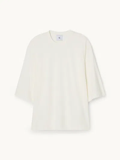 Gwyn Goop  Rowan T-shirt | Ivory | Size Xl In Multi
