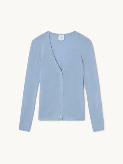 Gwyn Goop  Sadie Cardigan | Light Blue | Size Xl