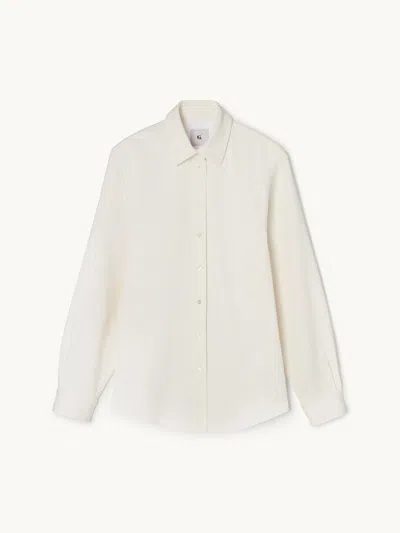 Gwyn Goop  Stella Shirt | Ivory | Size 0 In White