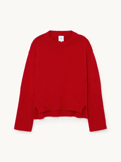 Gwyn Goop  The Long-cuff Crew | Crimson | Size Xl In Red