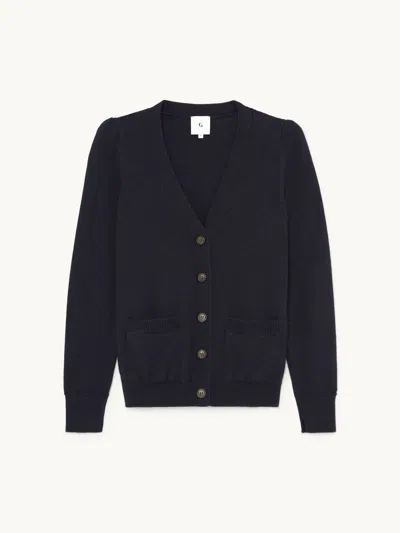 Gwyn Goop  The Signature Cardigan | Navy | Size L In Multi