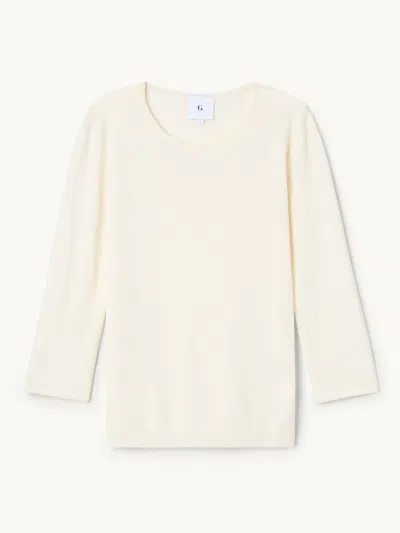 Gwyn Goop  Viv T-shirt | Ivory | Size Xl In White
