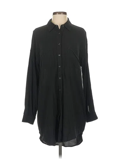 Pre-owned Gxf By Gentle Fawn Long Sleeve Button Down Shirt In Black