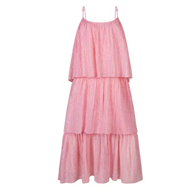 Gybizia Women's Pink / Purple Chantelle Long Dress Shampoo In Pink/purple