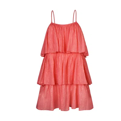 Gybizia Women's Pink / Purple Chantelle Short Dress Coral In Pink/purple