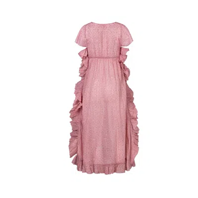 Gybizia Women's Pink / Purple Elle Long Carey Dress In Pink/purple