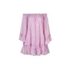 Gybizia Women's Pink / Purple Sandra Off Shoulder Tunic In Pink/purple