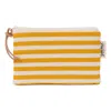 Gyllstad Bea Stripe Palermo Yellow Makeup Purse In Yellow