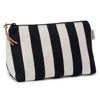 Gyllstad Black / White Nora Stripe Black Wash Bag L In Multi