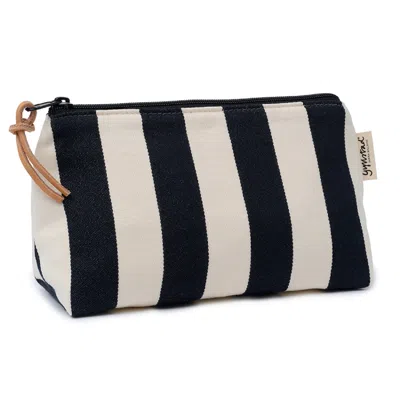 Gyllstad Black / White Nora Stripe Black Wash Bag M In Multi