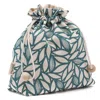 Gyllstad Blue Bladverk Petrol Drawstring Wash Bag In Blue
