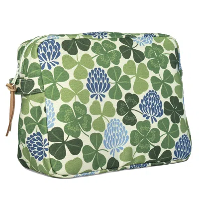 Gyllstad Green / Blue Lyckoklöver Green/blue Wash Bag Xl In Multi