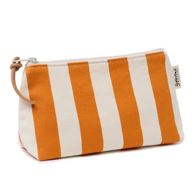 Gyllstad Nora Stripe Sevilla Orange Wash Bag M