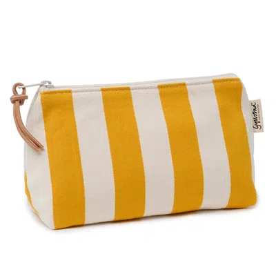 Gyllstad Pink Nora Stripe Palermo Yellow Wash Bag M