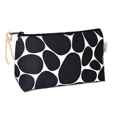 Gyllstad Stenar Black On White Wash Bag M