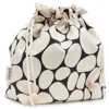 Gyllstad White / Black Stenar White On Black Drawstring Wash Bag In Multi