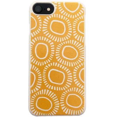 Gyllstad Yellow / Orange Solar Iphone Small Case In Yellow/orange