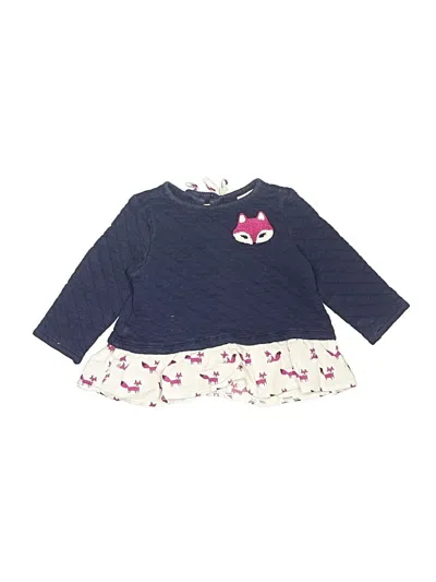 Pre-owned Gymboree Kids' 3/4 Sleeve T-shirt In Blue